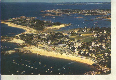 Postal 014748: Vista aera de Tregastel, Francia