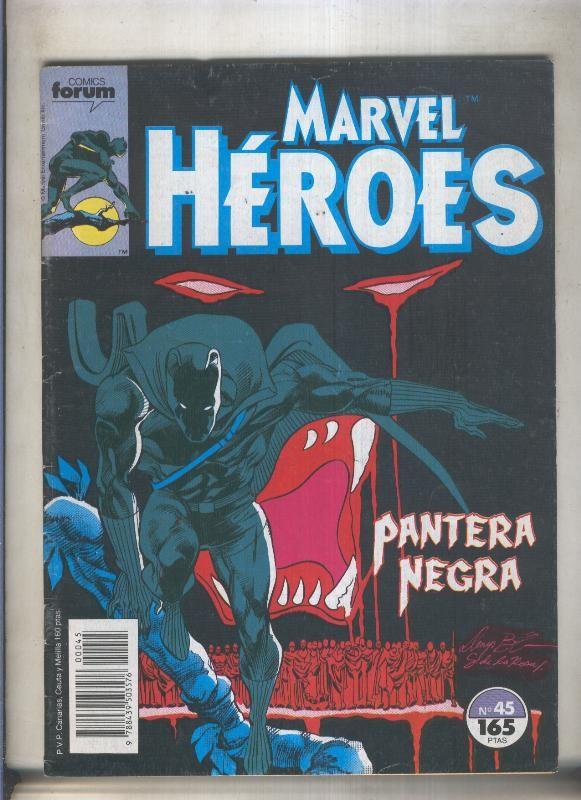 Marvel Heroes numero 45: Pantera Negra (numerado 1 en trasera)