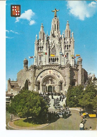 Postal 022428 : Tibidabo, Templo Expiatorio, Barcelona