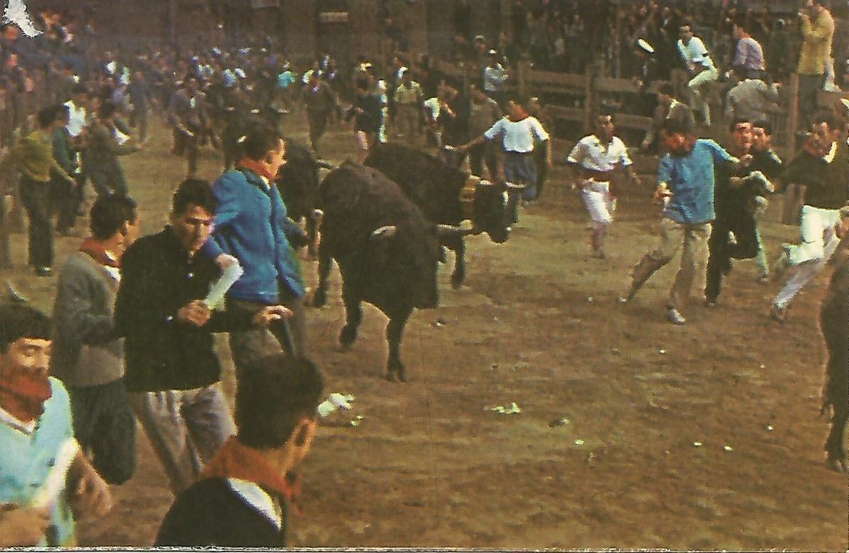Postal 50589: PAMPLONA - Encierro junto a telefonos