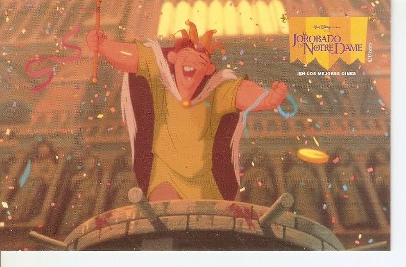 Postal 046475 : El Jorobado de Notre Dame. Disney