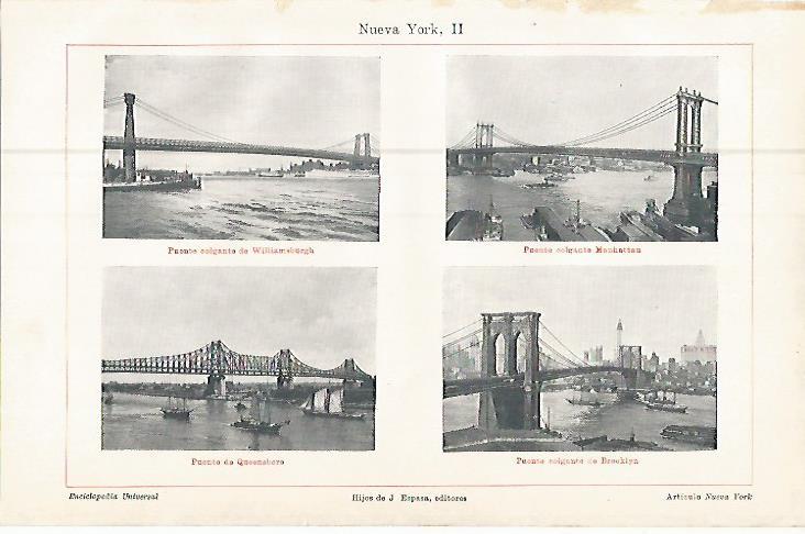 LAMINA ESPASA 9627: Puentes de Nueva York