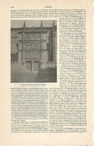 LAMINA ESPASA 10316: Universidad de Salamanca