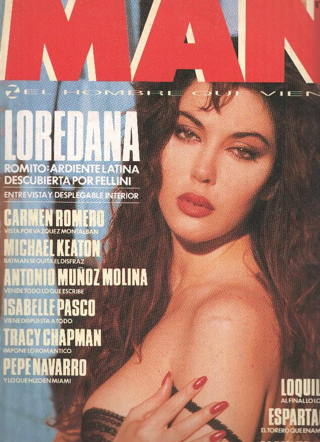 Revista MAN Numero 25 Nov.1989: Poster LOREDANA ROMITO, Viktor Lazlo, Mariangela d,Abraccio, Isabelle Pasco, Cristina Piaget