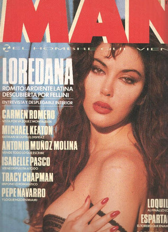 Revista MAN Numero 25 Nov.1989: Poster LOREDANA ROMITO, Viktor Lazlo, Mariangela d,Abraccio, Isabelle Pasco, Cristina Piaget