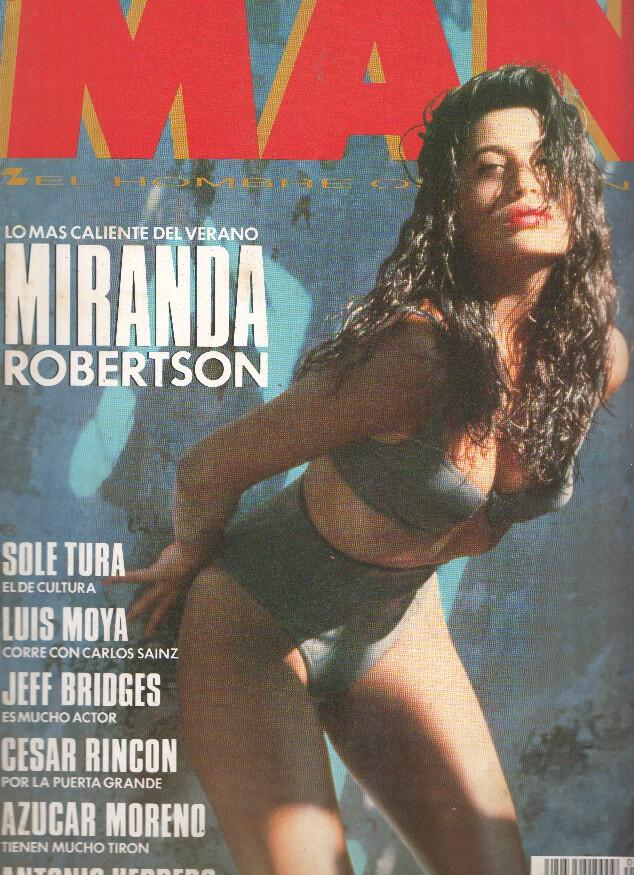 Revista MAN Numero 46 Ago.1991: Poster MIRANDA ROBERTSON, Inma Brunton, Stefania Ziino, MONICA BELLUCCI