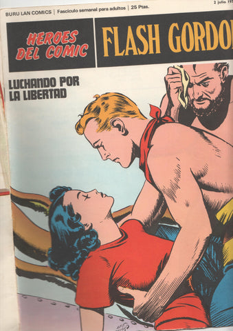 Flash Gordon de Burulan numero 008:  Luchando por la libertad (numerado 2 en trasera)