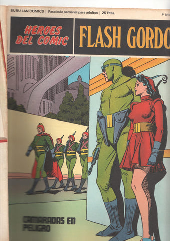 Flash Gordon de Burulan numero 009 (numerado 2 en trasera): Camaradas en peligro  