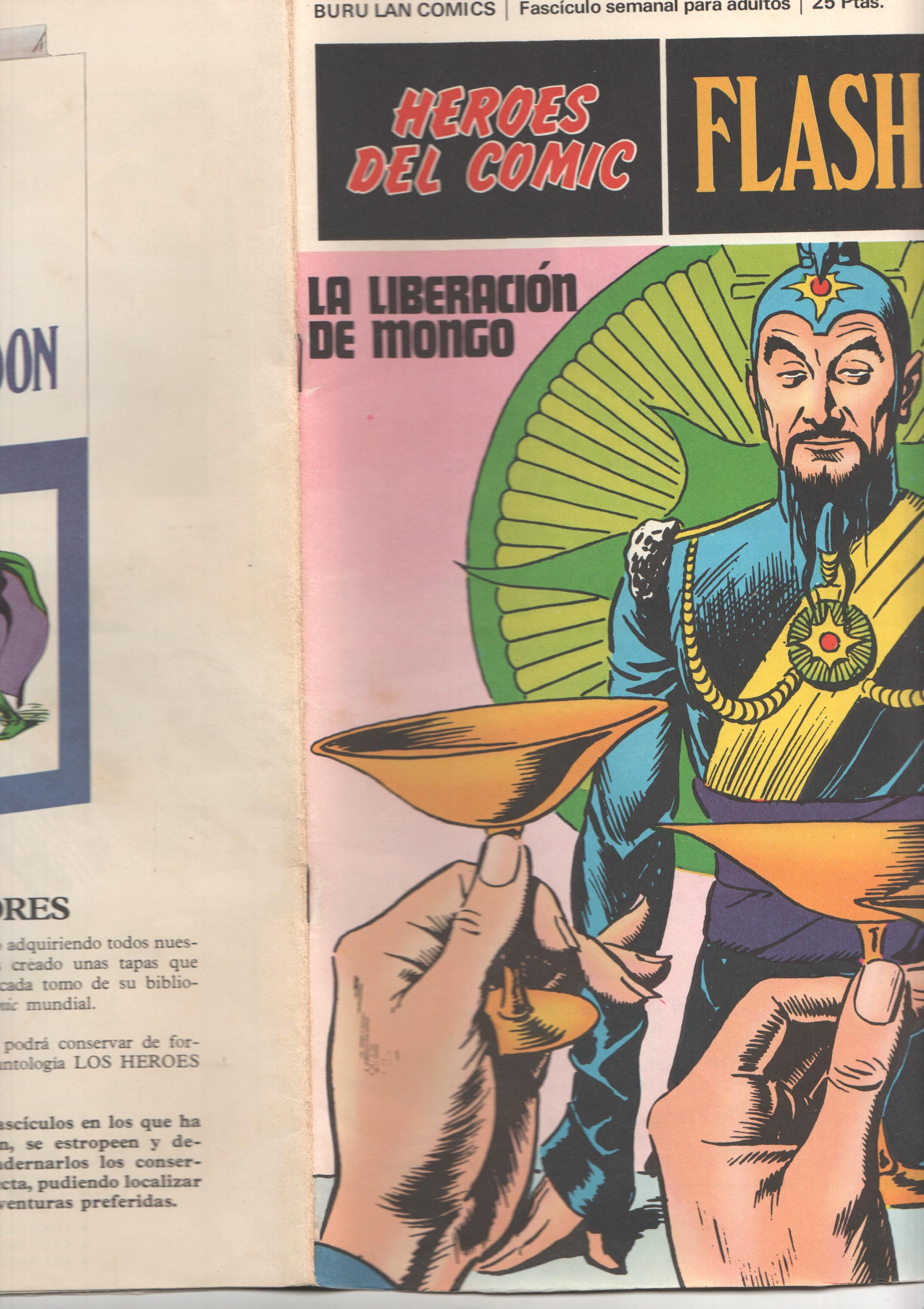 Flash Gordon de Burulan numero 011: La liberacion de Mongo numerado 2 en trasera)