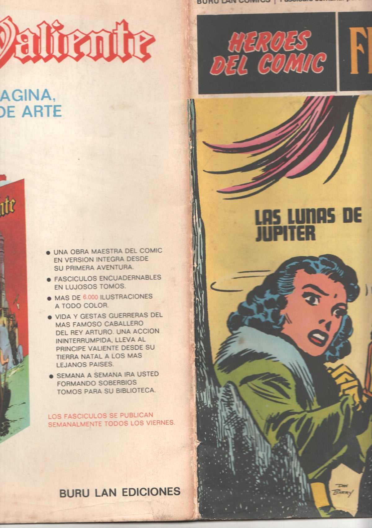 Flash Gordon de Burulan numero 043 (numerado 3 en trasera): Las lunas de Jupiter