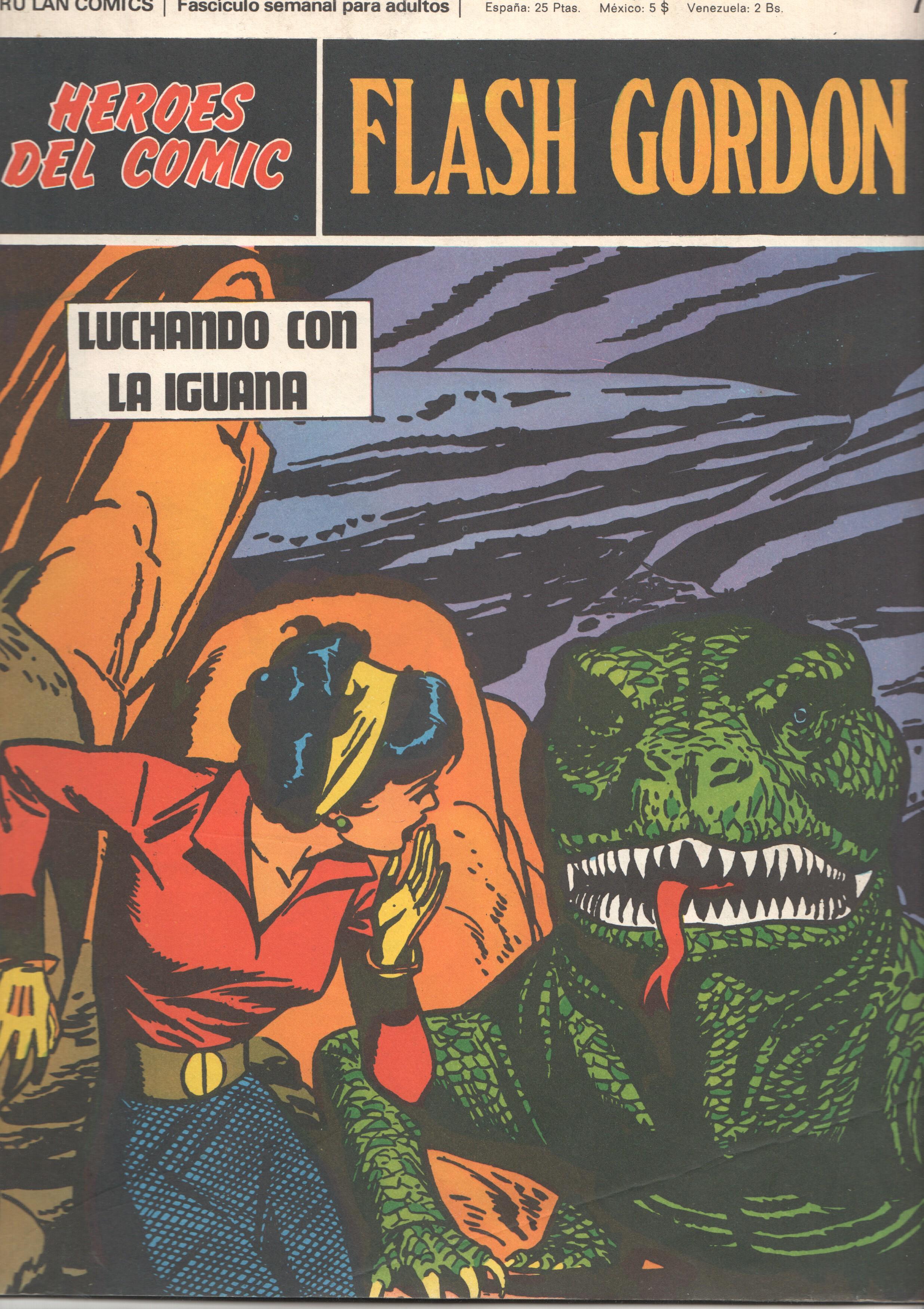 Flash Gordon de Burulan numero 071: Luchando con la iguana