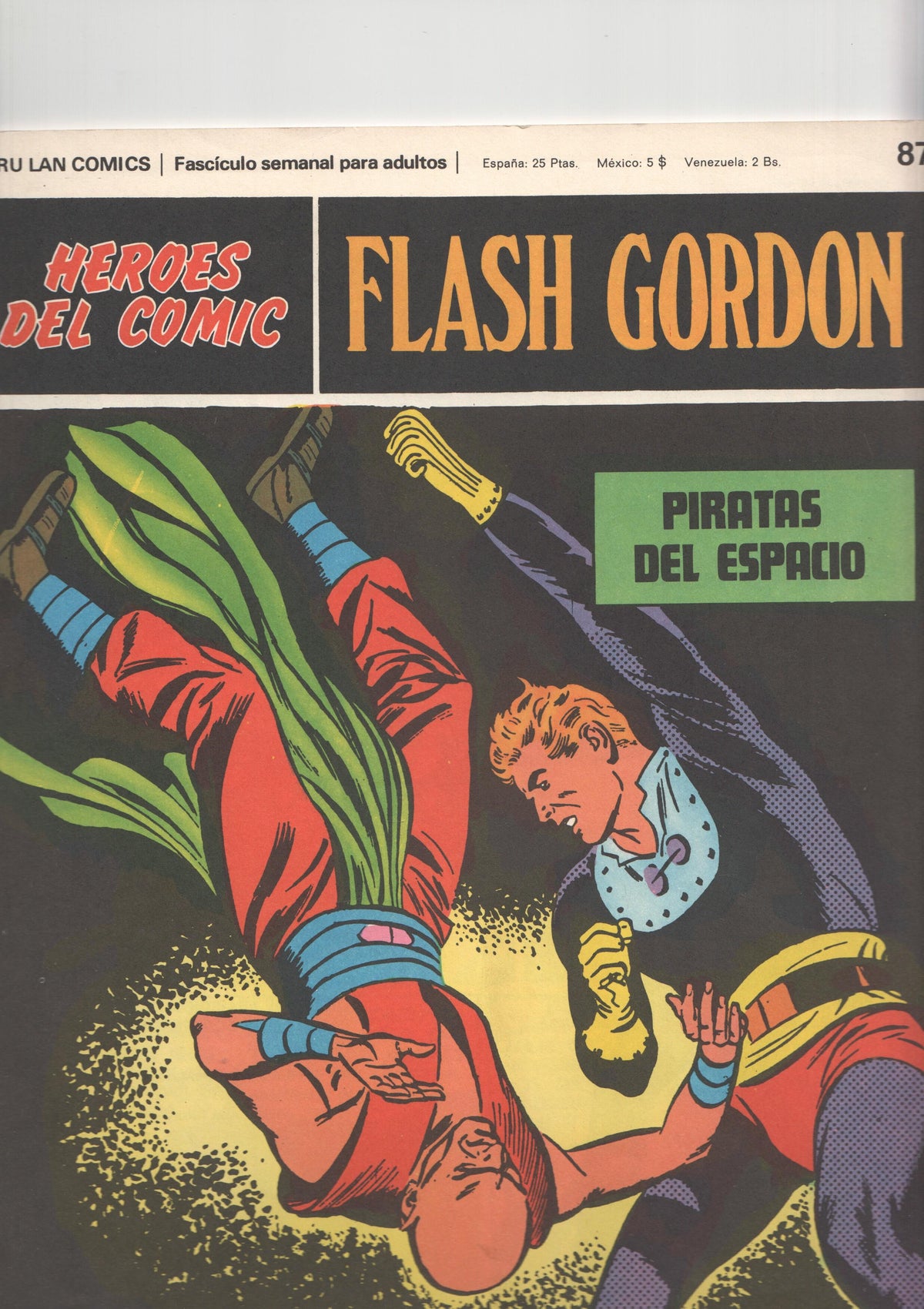 Flash Gordon de Burulan numero 087 (numerado 4 en trasera): Piratas del espacio