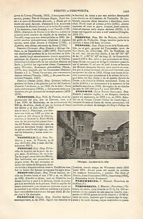 LAMINA ESPASA 15772: Plaza de la Villa en Perouges Francia