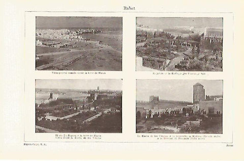 LAMINA ESPASA 15875: Vistas de Rabat Marruecos