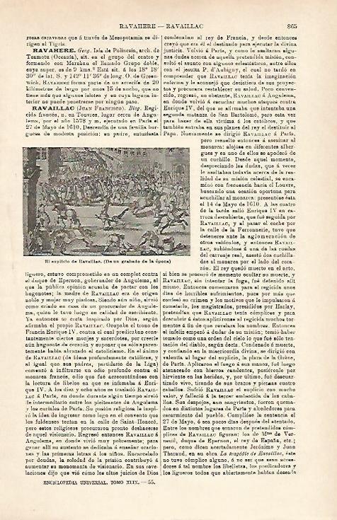 LAMINA ESPASA 15989: El suplicio de Ravaillac