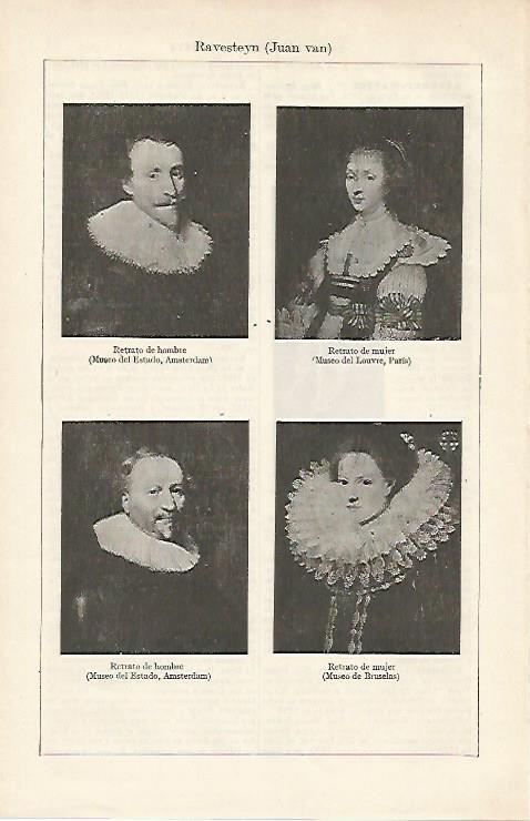 LAMINA ESPASA 15997: Retratos pintados por Ravesteyn