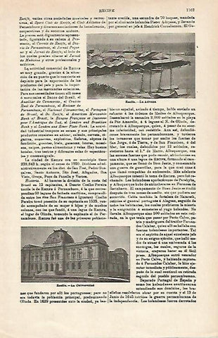 LAMINA ESPASA 16025: Aduana y Universidad de Recife