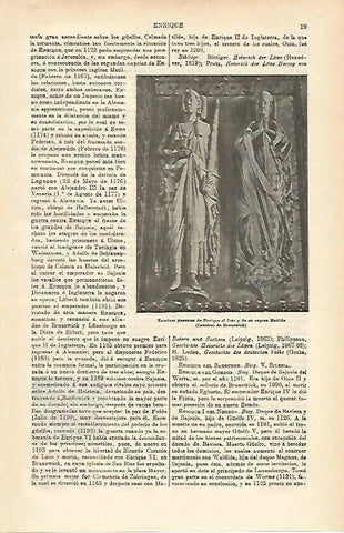 LAMINA ESPASA 16044: Estatuas de Enrique el Leon y Matilde en la Catedral de Brunswick