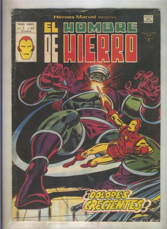 Heroes Marvel volumen 2 numero 62: El Hombre de Hierro (numerado 4 en trasera)