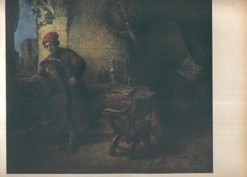 Rembrandt lamina 007: Giovane che legge alla finestra