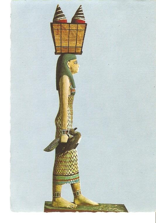 Postal 021799 : Maidservant carrying vases 11th Dyn