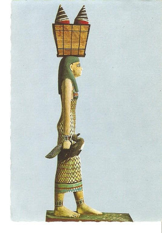 Postal 021799 : Maidservant carrying vases 11th Dyn