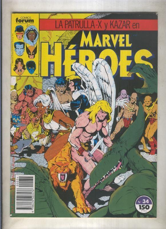 Marvel Heroes numero 34: La Patrulla X y Kazar  