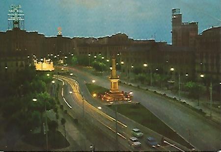 POSTAL 55958: ZARAGOZA. Plazas de Aragon y Paraiso