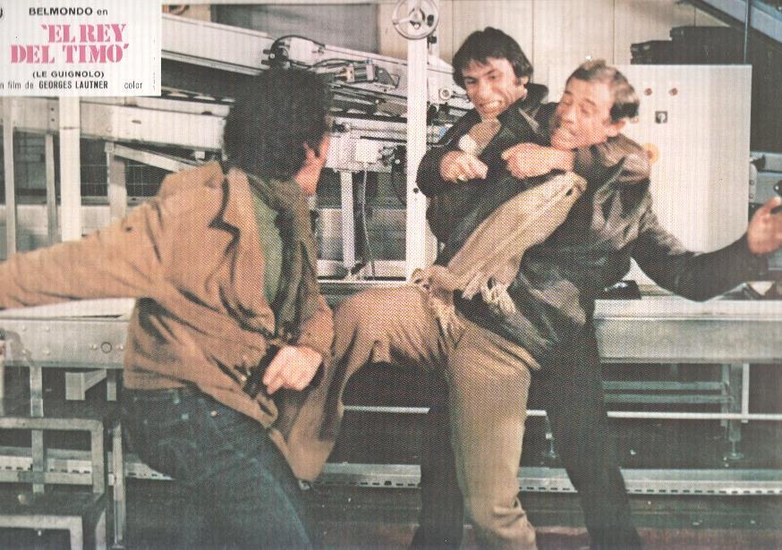 Caratula de cine: EL REY DEL TIMO / Le guignolo, (numerado 01 en trasera)