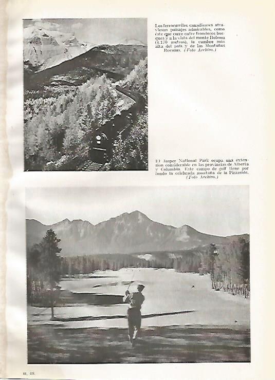 LAMINA GEOGRAFIA 0193: Monte Robson Canada y Jasper National Park Estados Unidos