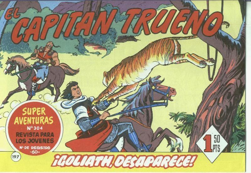 El Capitan trueno facsimil numero 197: Goliath, desaparece