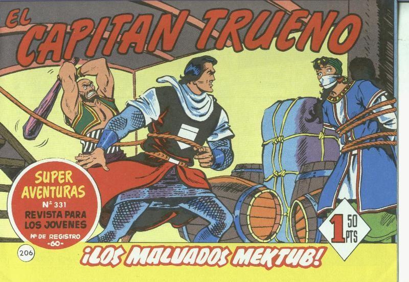 El Capitan trueno facsimil numero 206: Los malvados Mektub