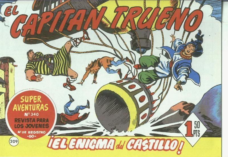 El Capitan trueno facsimil numero 209: El enigma del castillo