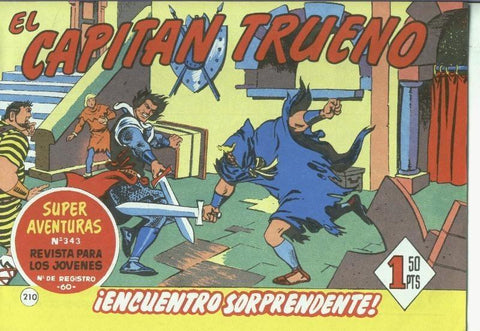 El Capitan trueno facsimil numero 210: Encuentro sorprendente