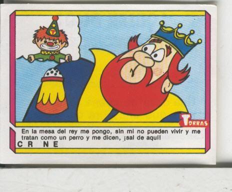 Cromo: Quien dijo, coleccion recreativa de chocolates Torras numero 41