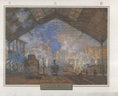 Lamina 06: Claude Monet: La estacion de Saint-Lazare