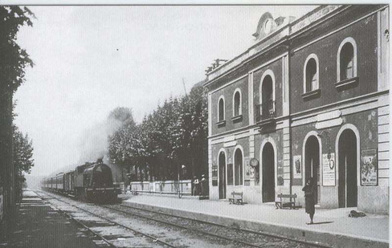 Postal 012390: Estacion de Caldes D,Estrach, año 1935