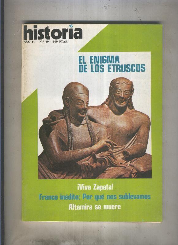 Historia 16 numero 040: El enigma de los etruscos