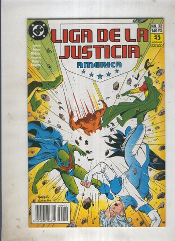 Liga de la Justicia America numero 32 (numerado 1 en trasera)