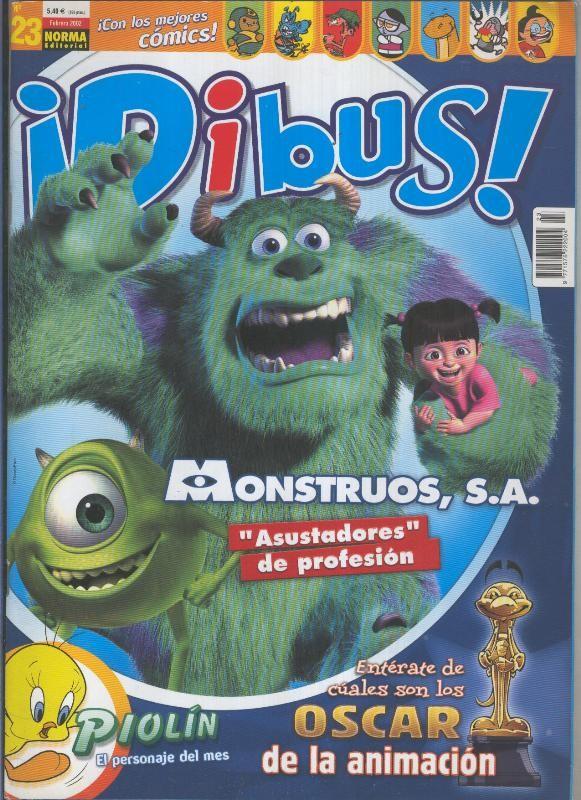 Dibus revista numero 023 con poster dedicado a Monstruos S.A.