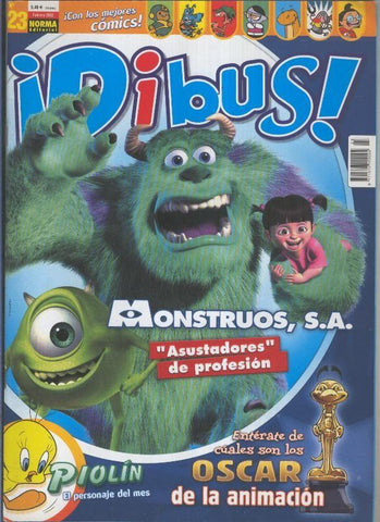 Dibus revista numero 023 con poster dedicado a Monstruos S.A.