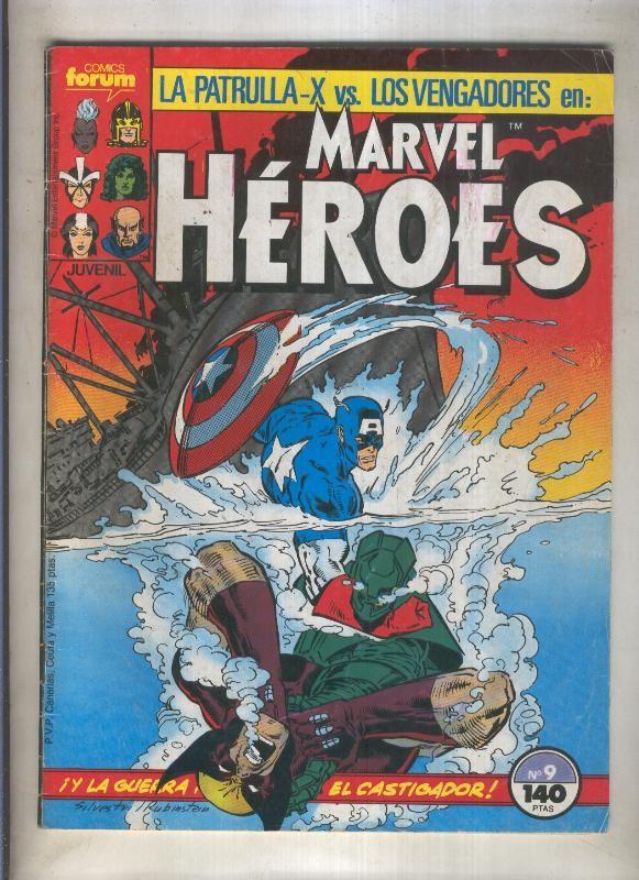 Marvel Heroes numero 09: La Patrulla X vs Los Vengadores (numerado 1 en trasera)