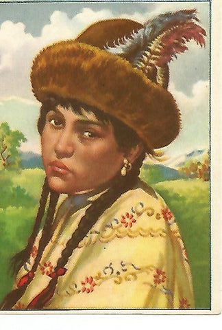 CROMO RAZAS HUMANAS - no  52. Tipo kirguiso