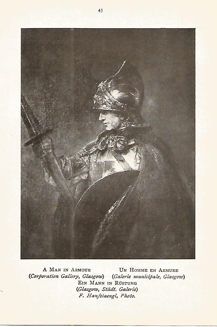 Lamina 365: REMBRAND. Hombre con armadura