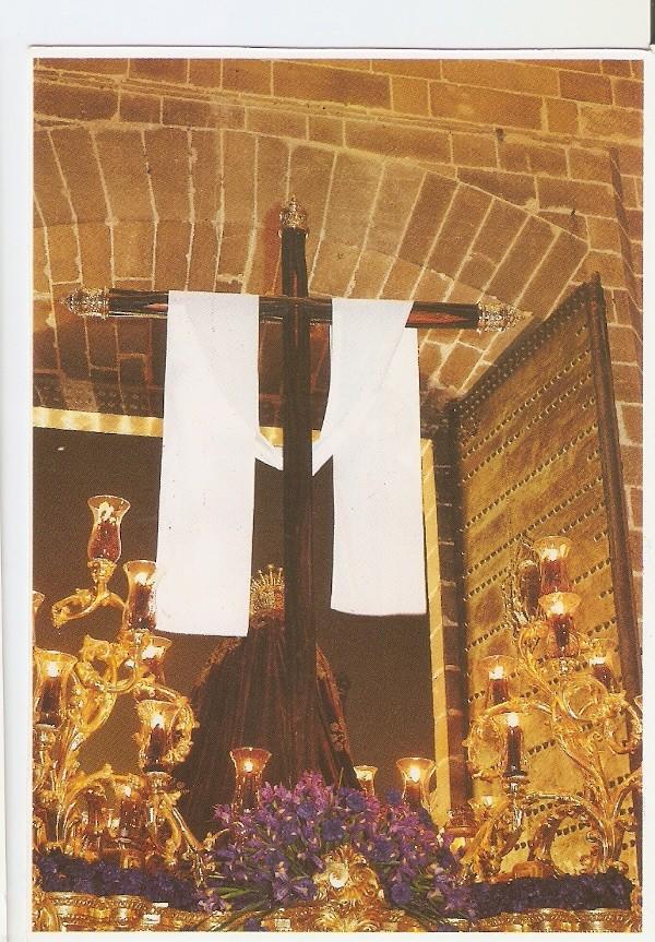 Postal 029959 : Primer plano del Sudario Semana Santa de Jerez