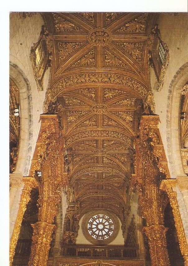 Postal 034843 : Igreja Monumento. Pormenor do tecto da Nave Central - Sec. XVIII