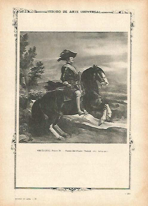 LAMINA 1389. VELAZQUEZ. Felipe IV