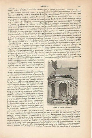 LAMINA ESPASA 5276: Tumba de Mistral en Les Baux