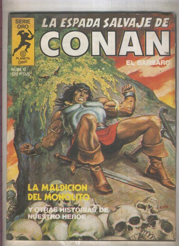 La Espada Salvaje de Conan primera edicion numero 006 (numerado 4 en trasera)