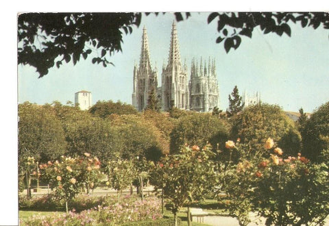 Postal 025796 : Rosaleda y Catedral. Burgos